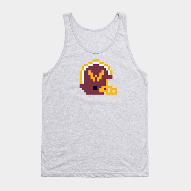 8 Bit Washington Commanders Helmet Tank Top by N8I